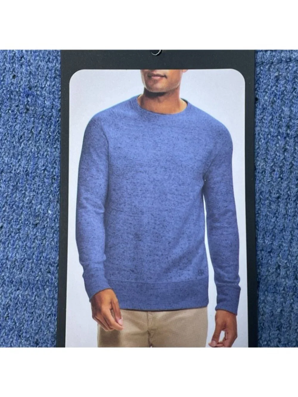 Banana Republic Men's XL Blue Crew Pullover Sweatshirt Cotton Blend F1058